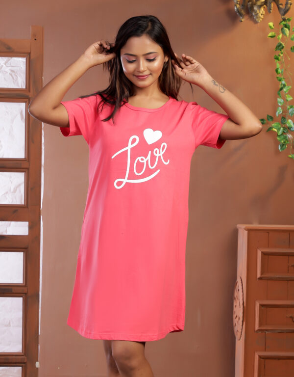 Long T-Shirt tomato red