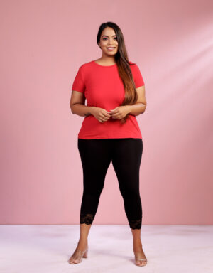 Befli Womens Skinny Fit 3/4 Capris Leggings Combo Pack Of 2 Red Ash at Rs  977.00, Sarjapura, Bengaluru
