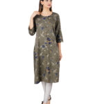 Muslin Printed Long Kurti for Women