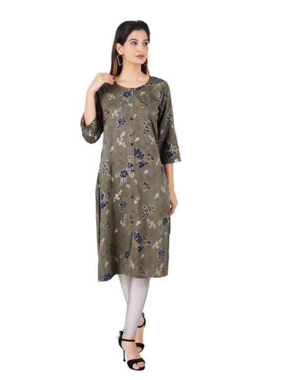 Muslin Printed Long Kurti for Women