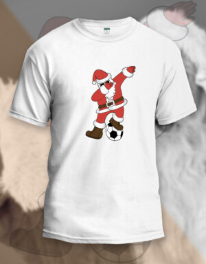 Mens Santa Printed Christmas T-Shirt