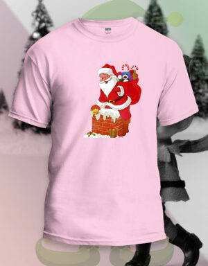 Mens Jingle Bells Santa Printed T-Shirt
