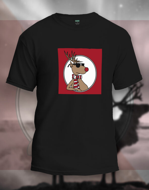 Mens Rudolph Reindeer Christmas T-Shirt